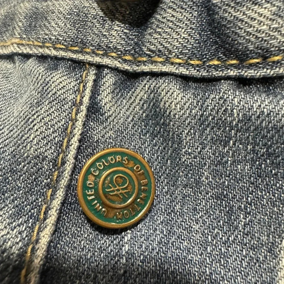 Vtg United Colors Benetton Boot Cut Jeans Denim Jeans 30x29 - Picture 3 of 16